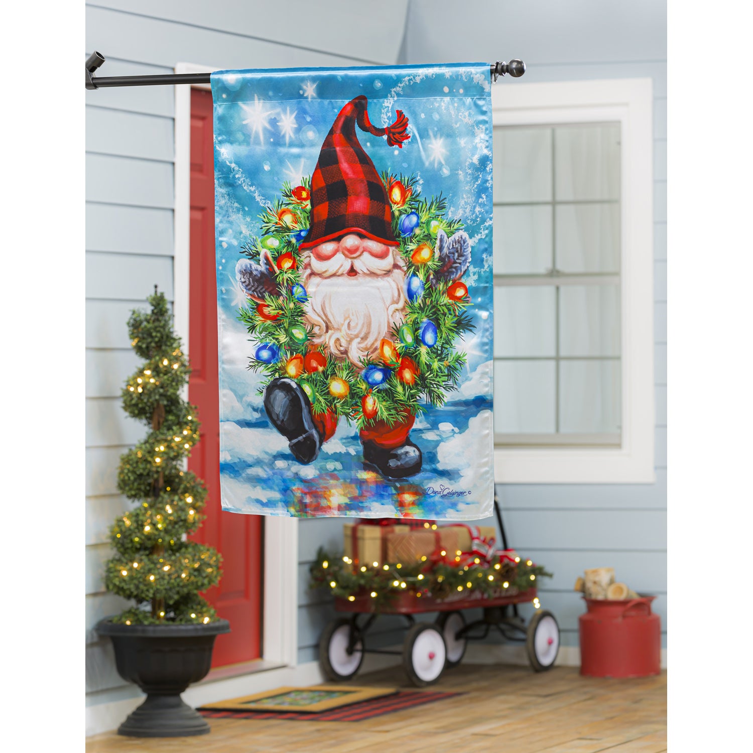 St. Louis University Happy Holidays Christmas Decorative House Flag