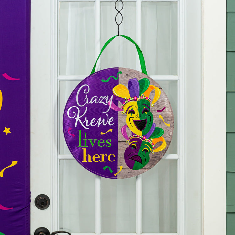 Mardi Gras Door Decor