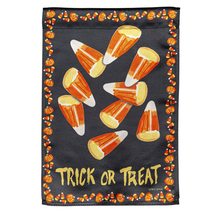 Candy Corn Greetings Garden Flag