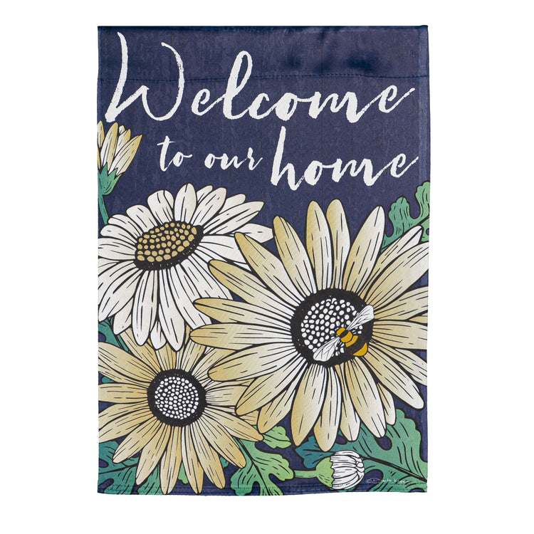 Home Daisies Garden Flag