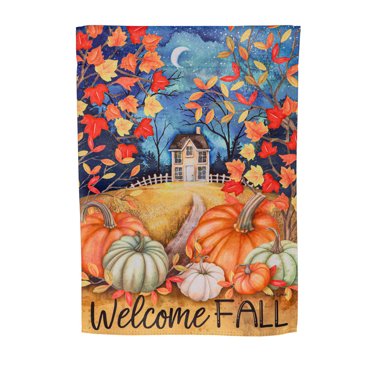 Alive in Fall Printed Suede Garden Flag; Polyester 12.5"x18"