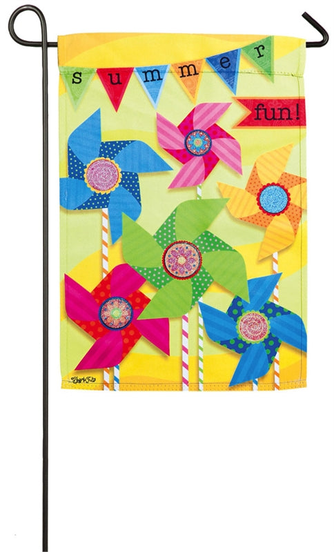 Summer Pinwheels Garden Flag