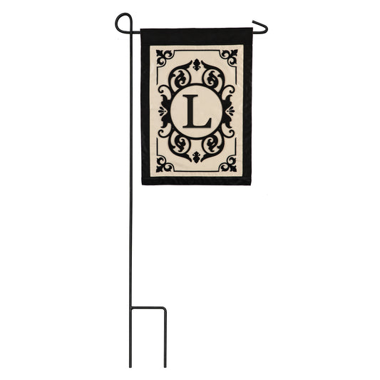 Cambridge Monogram "L" Garden Flag