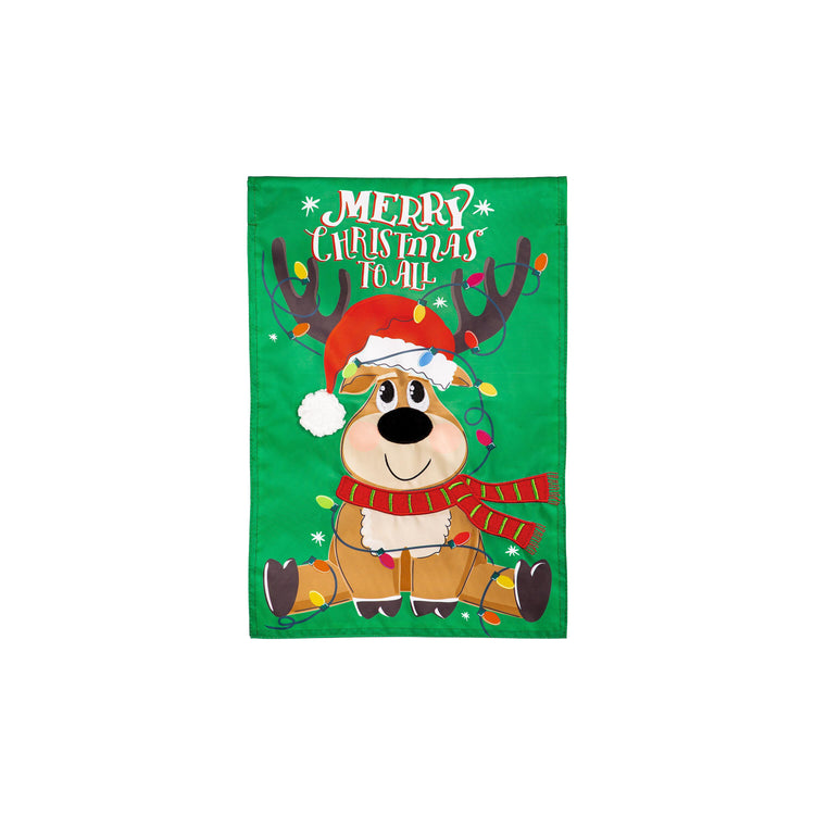 Merry Christmas to All Garden Flag; Polyester 12.5"x18"