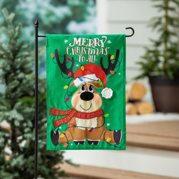 Merry Christmas to All Garden Flag; Polyester 12.5"x18"