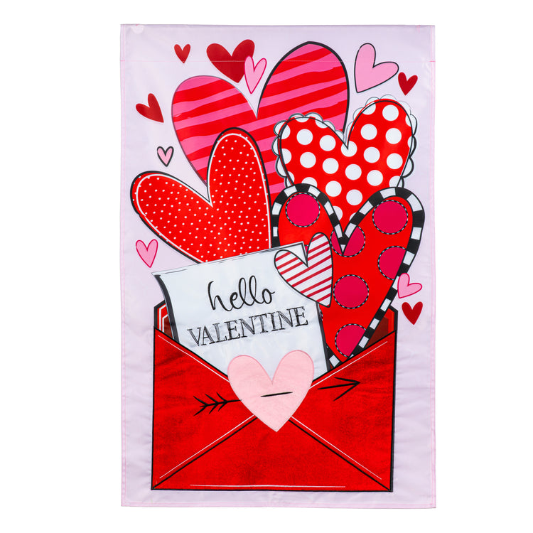 Sending Love this Valentine's Day Garden Flag