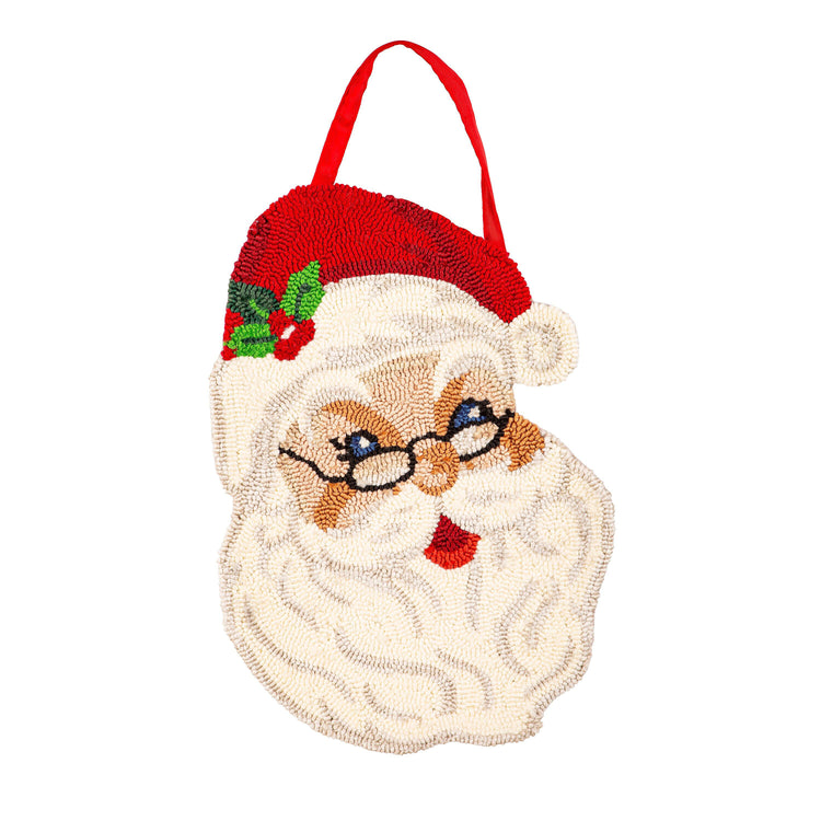 Santa Hooked Door Hanger; Polypropylene 20"Lx14"W