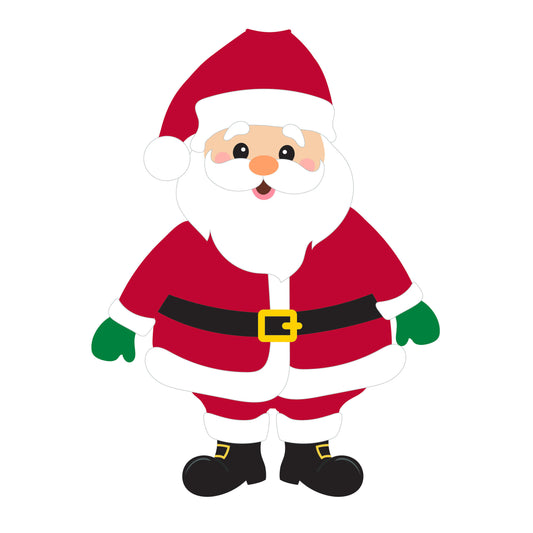 Santa Claus Full Body Windsock; Polyester 24"x32"L