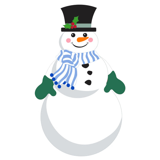 Snowman Full Body Windsock; Polyester 26"x34"L