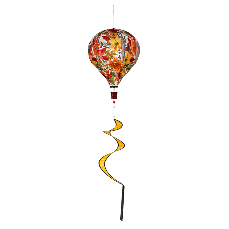 Autumn Floral Hot Air Balloon Spinner; 55"L x 15"OD