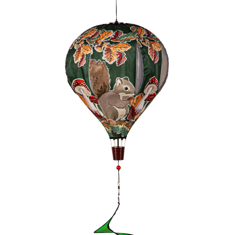 Fall Woodland Welcome Hot Air Balloon Spinner; 55"L x 15"OD