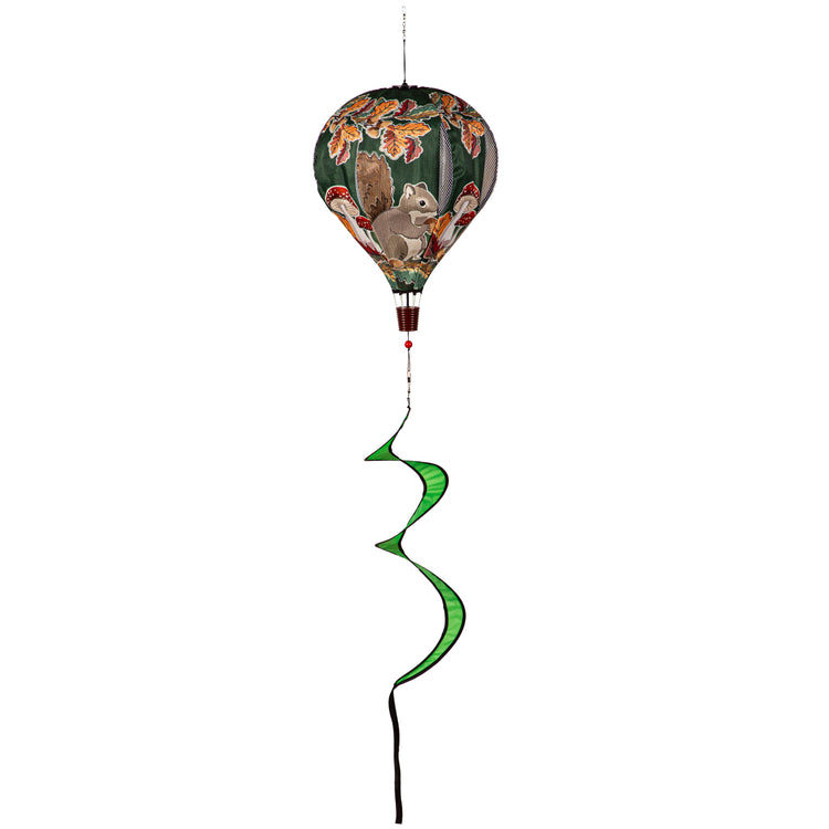 Fall Woodland Welcome Hot Air Balloon Spinner; 55"L x 15"OD