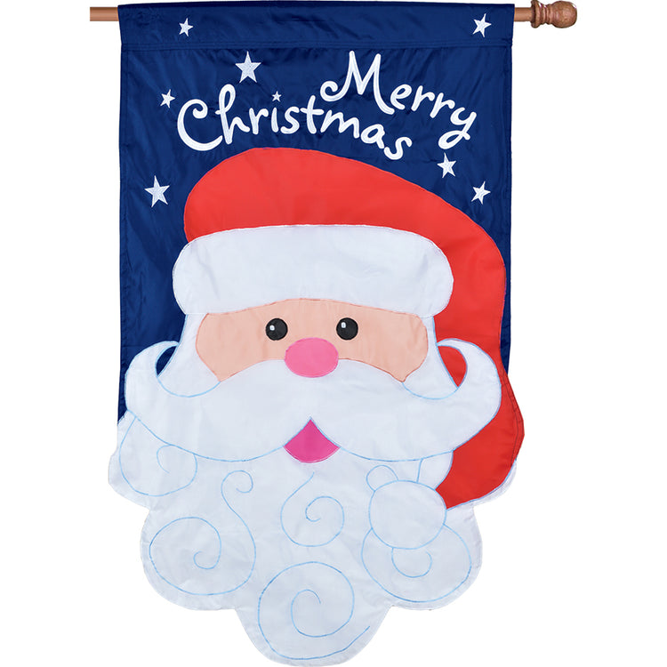 Merry Christmas Santa House Flag