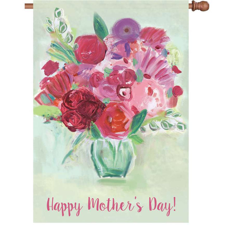 Mother's Day Bouquet House Flag