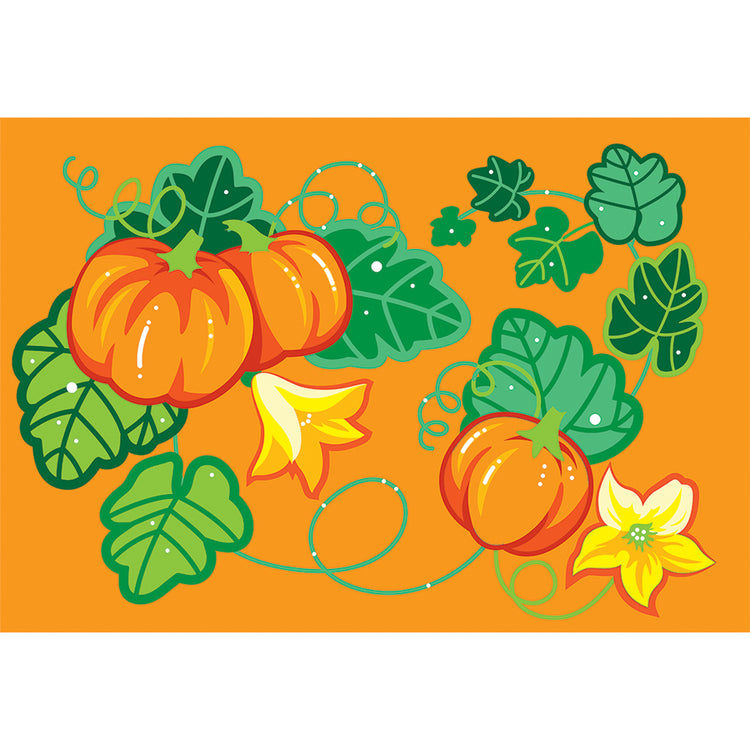 Pumpkin Patch Windsock; Polyester 6"x40"L