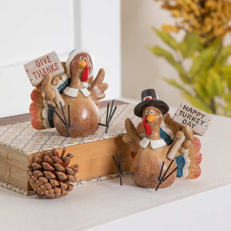 Thanksgiving Turkey Tabletop Decor