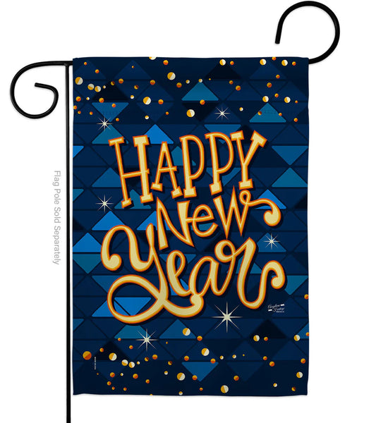 Delight Happy New Year Garden Flag