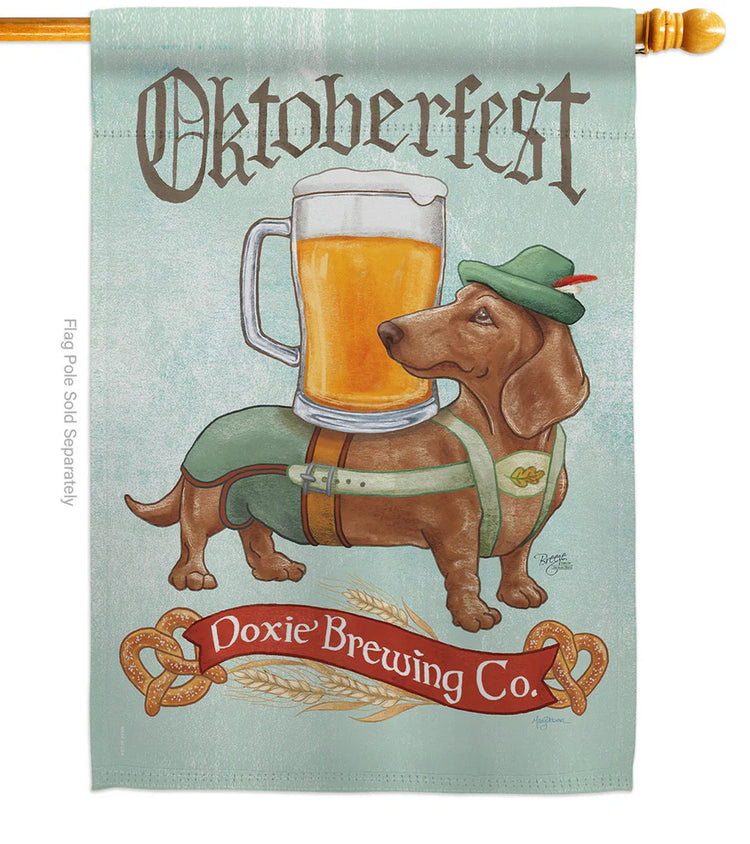 Oktoberfest Doxie Brewing Co House Flag