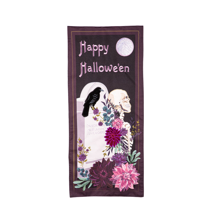 Remains of the Day Everlasting Impressions Garden Flag; Polyester-Linen Blend 12.5"x28"