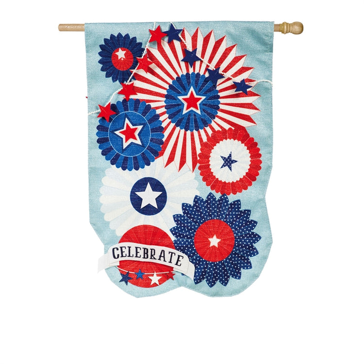 Stars & Stripes Celebration House Flag