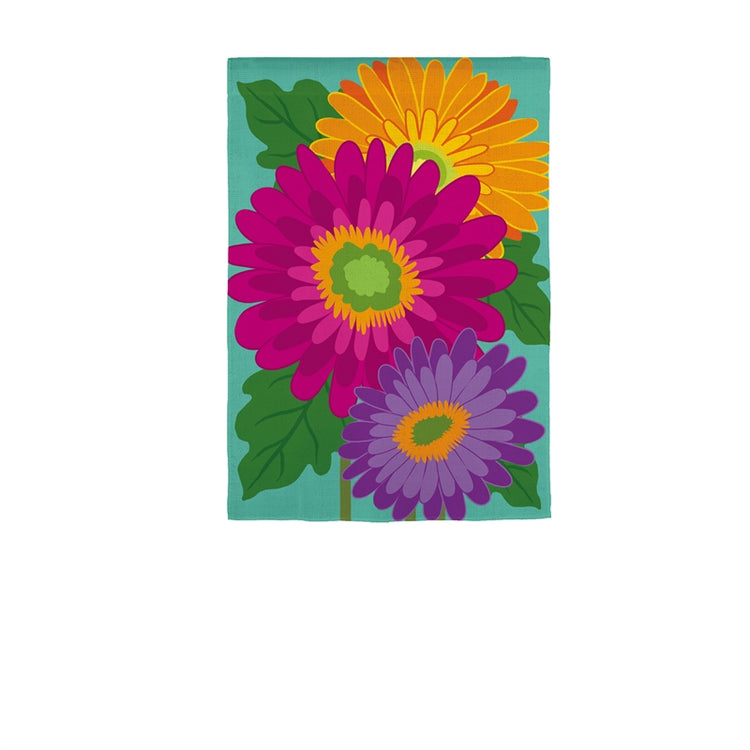 Gerbera Daisy Trio Garden Flag