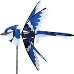 Eastern Blue Jay Spinner; Nylon 25.5"x26", diameter 26"