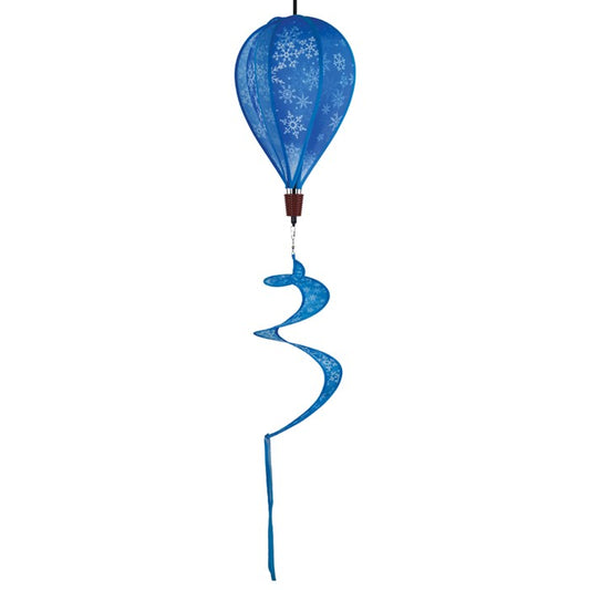 Winter Snowflakes 6-Panel Hot Air Balloon Windsock