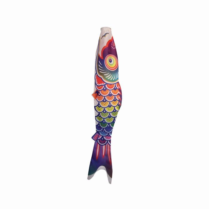 "Spectrum Koi Fish" Seasonal Windsock; Polyester